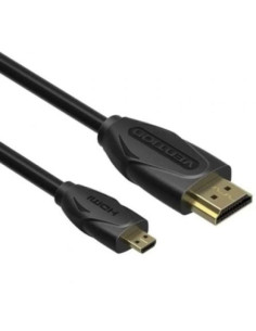 CABLE HDMI 1.4 HDMI/M - MICRO HDMI/M VENTION 1M BLACK 2