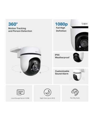 CAMARA IP TP-LINK TAPO C40 WIRELESS IP65 EXTERIOR