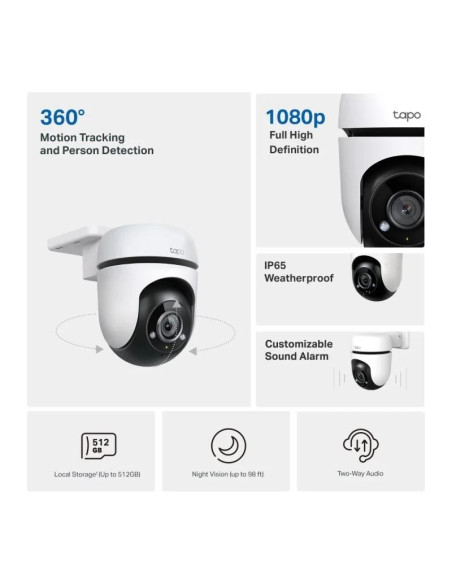 CAMARA IP TP-LINK TAPO C40 WIRELESS IP65 EXTERIOR