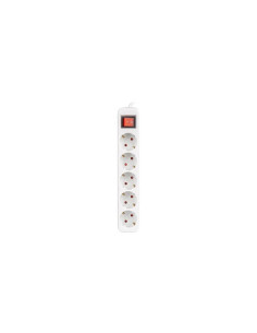 REGLETA LANBERG 5 SCHUKOS CON PROTECCION 3M WHITE 2