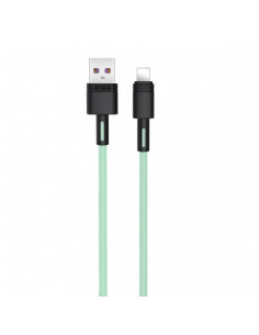 CABLE NBQ166 CARGA RAPIDA USB - LIGHTNING | 5A | 1 METRO | VERDE XO