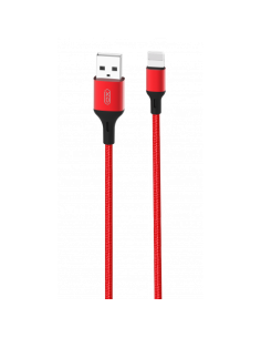 CABLE NB143 CORDON USB - LIGHTNING | 2.4A | 2 MTR | ROJO XO