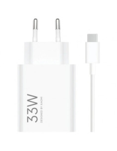 CARGADOR DE PARED XIAOMI 33W CABLE USB-A + USB-C