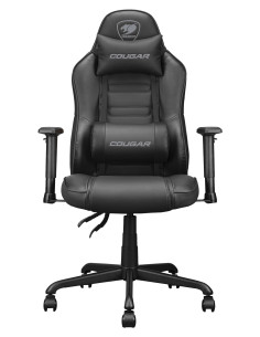 COUGAR Fusion S Black Silla para videojuegos de PC Asiento acolchado