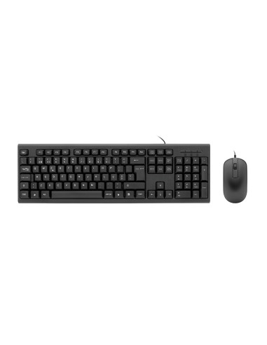 CoolBox KIT DE TECLADO+RATON USB PORTUGUES MEMBRANA+OPTICO 1000 DPI