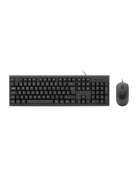 CoolBox KIT DE TECLADO+RATON USB PORTUGUES MEMBRANA+OPTICO 1000 DPI