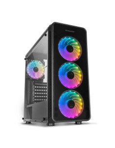 CAJA ORDENADOR GAMING NOX HUMMER TGX RAINBOW ATX RGB BLACK 2