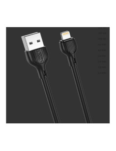 CABLE 2.1A USB A LIGTHNING 2 METROS NEGRO NB200 XO