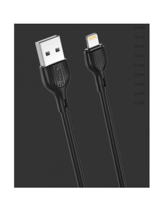 CABLE 2.1A USB A LIGTHNING 1 METRO NEGRO NB200 XO