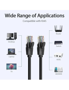 CABLE DE RED CAT.6 UTP 10M VENTION BLACK 2