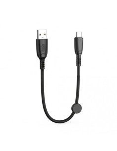 CABLE NB247 CARGA RAPIDA USB - TIPO C | 6A | 25CM CON CLIP | NEGRO XO