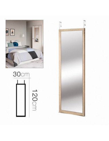 ESPEJO PARA PUERTA MADERA 30X120 URBAN LIVING