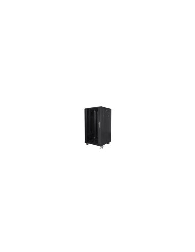 ARMARIO RACK LANBERG 19P 22U IP20 HASTA 800KG DE CARGA ACCESORIOS MONTAJE INCLUYE RUEDAS NEGRO FF01-6622-12B