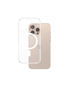 PanzerGlass ® HardCase Transparent w. White MagSafe iPhone 16 Pro Max