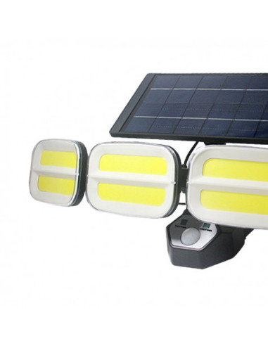FOCO SOLAR CUÁDRUPLE CON SENSOR 800LM ELBAT