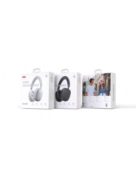 AURICULARES BLUETOOTH CON CANCELACION DE RUIDO BE55 NEGRO XO