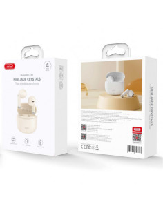 AURICULARES BLUETOOTH TWS X33 BEIGE XO 2