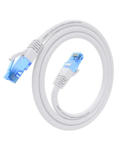CABLE DE RED CAT.6 UTP 0.25M AISENS WHITE