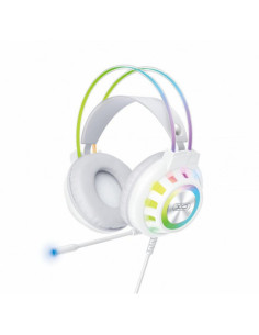 AURICULAR GAMING DIADEMA CON CABLE BLANCO G10 XO