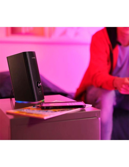 ALTAVOCES TRUST GXT 612 CETIC GAMING RGB 2.0 USB/WIRELESS BLACK