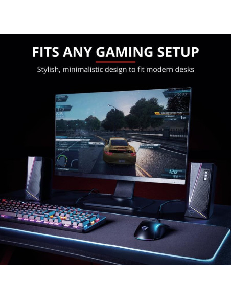 ALTAVOCES TRUST GAMING GTX 609 ZOXA RGB 2.0 SPEAKERSET