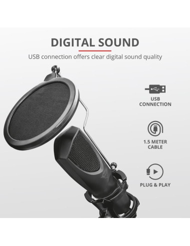 MICROFONO TRUST GXT 232 MANTIS STREAMING USB