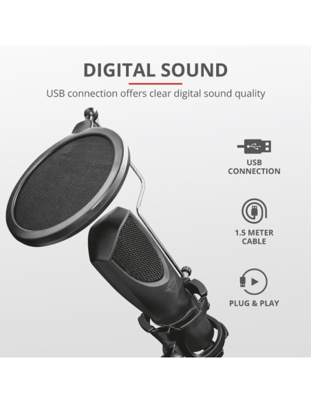 MICROFONO TRUST GXT 232 MANTIS STREAMING USB