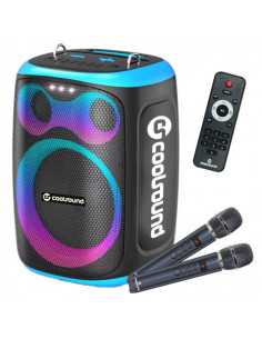 ALTAVOZ KARAOKE PORTATIL COOLSOUND BLAST 8\" 300W AZUL