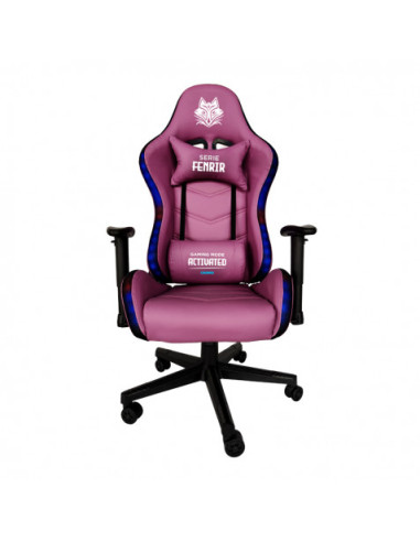 SILLA GAMING RGB SERIE FENRIR VIOLETA CROMAD
