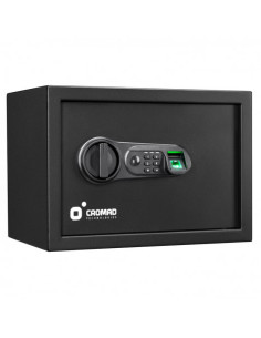 CAJA FUERTE ELECTRÓNICA CON DETECTOR DE HUELLA 250X350X250MM CROMAD