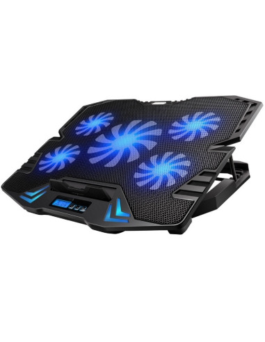 SOPORTE PORTATIL EWENT EW1259 5 VENTILADORES REGULABLES EN VELOCIDAD