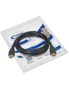 CABLE HDMI V2.0 4K 60HZ 18GBPS AM-AM NEGRO 1.5 M NANOCABLE 2