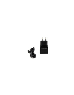 Cargador adaptador de pared phoenix universal 5v 2x usb 2A incluye cable usb a micro usb negro PHMICROUSBCHARGER+ 2