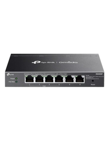 SWITCH TP-LINK ES206GP GIGABIT 6 PUERTOS POE+