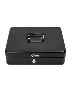 CAJA DE CAUDALES METÁLICA CON LLAVE 9X30X24CM 5 COMPARTIMENTOS CROMAD 2