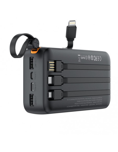 POWERBANK 20000MAH 3 SALIDAS NEGRO PR278 XO