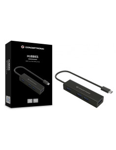 CONCEPTRONIC HUB de interfaz USB 3.2 Gen 1 (3.1 Gen 1) Type-C 5000 Mbit/s Negro 2