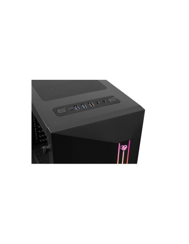 CAJA SEMITORRE/ATX COOLBOX DGC 200 S/SFUENTE USB3.0 NEGRA A-RGB