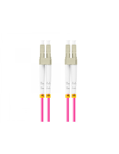 Lanberg FO-LULU-MD41-0050-VT cable de fibra optica 5 m LC/UPC OM4 Violeta