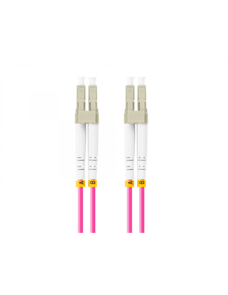 Lanberg FO-LULU-MD41-0050-VT cable de fibra optica 5 m LC/UPC OM4 Violeta