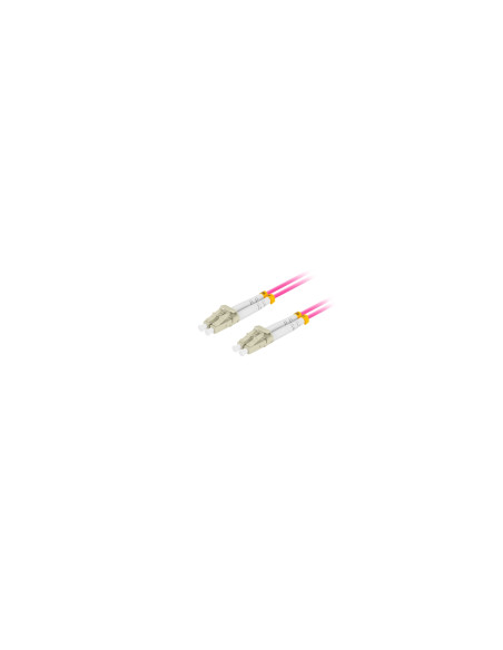 Lanberg FO-LULU-MD41-0050-VT cable de fibra optica 5 m LC/UPC OM4 Violeta