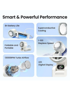 VENTILADOR DE MANO VENTION 100 VELOCIDADES WHITE 2