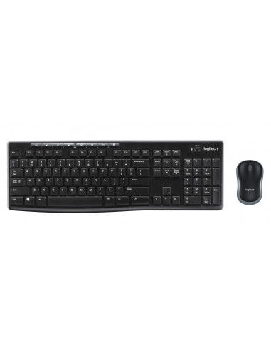 Logitech Wireless Combo MK270 teclado Ratón incluido USB QWERTY Italiano Negro