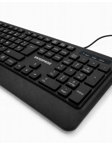 TECLADO + RATON ENTERPRISE PRO KM102 ISLE USB BLACK