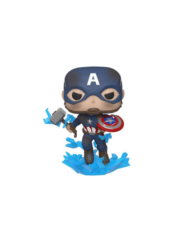 Funko pop marvel los vengadores endgame capitan america con escudo roto & mjolnir 45137