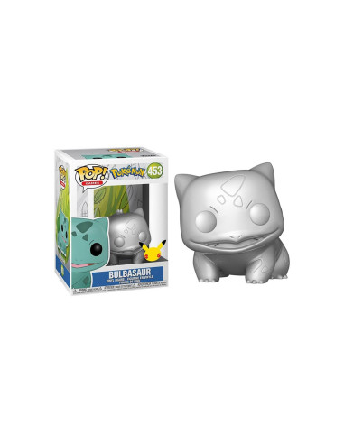 Funko pop jumbo pokemon s6 bulbasaur plateado efecto metalico 10pulgadas edicion especial exclusivo 59874