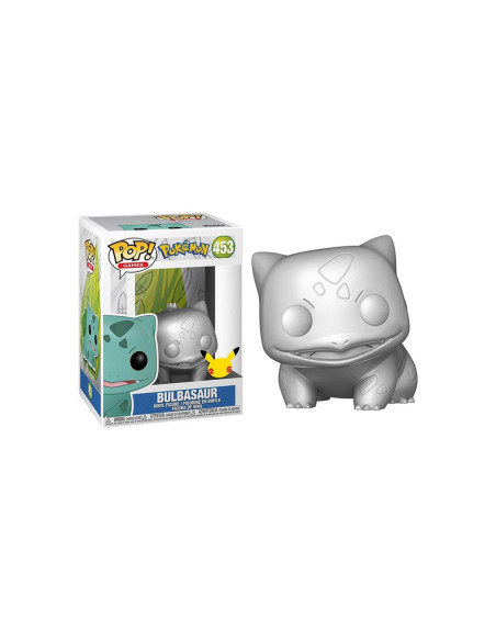 Funko pop jumbo pokemon s6 bulbasaur plateado efecto metalico 10pulgadas edicion especial exclusivo 59874