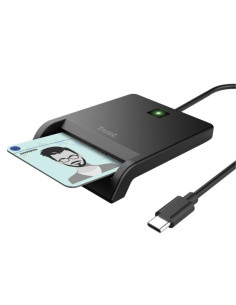 LECTOR DE TARJETAS DNI TRUST PRIMO DNI USB-C/USB-A BLACK 2