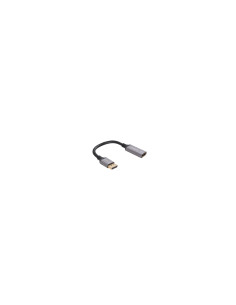 Lanberg AD-DP-HD-04 adaptador de cable de vídeo 0,2 m DisplayPort HDMI Plata, Negro 2