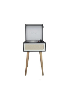 Prixton Tocadiscos Detroit Estilo Vintage, Bluetooth, Radio FM, Salida 3.5mm